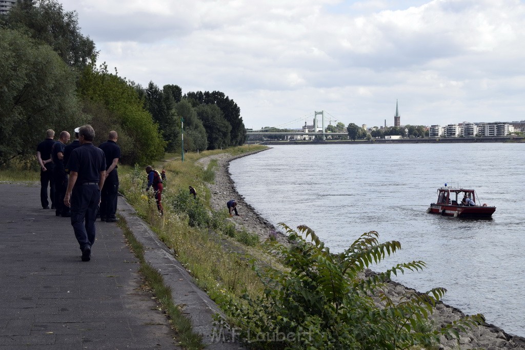 Uebung BF Taucher und Presse Koeln Zoobruecke Rhein P385.JPG - Miklos Laubert